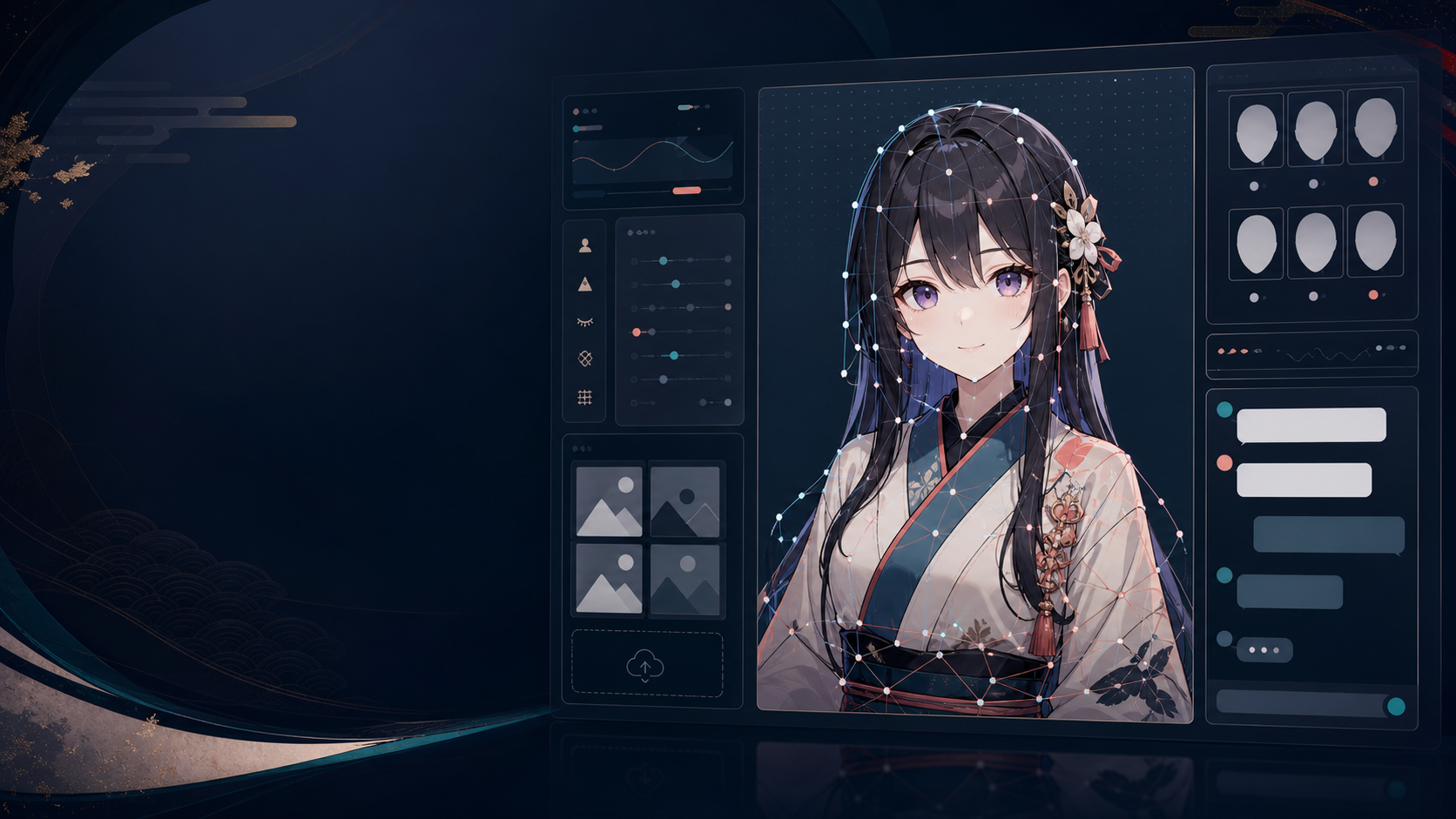 Live2Dアバター制作ダッシュボードのイメージ